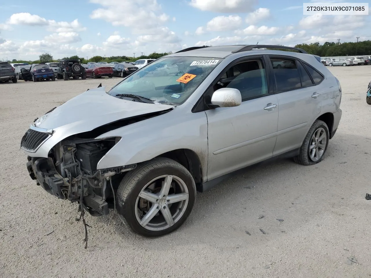 2009 Lexus Rx 350 VIN: 2T2GK31UX9C071085 Lot: 72978414