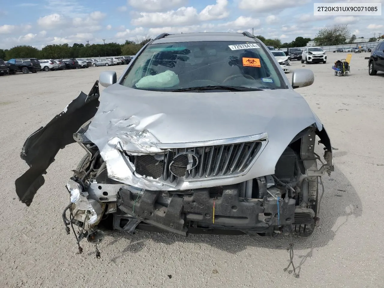 2009 Lexus Rx 350 VIN: 2T2GK31UX9C071085 Lot: 72978414