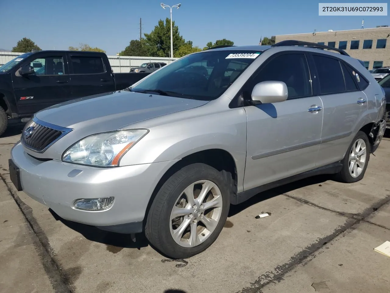 2009 Lexus Rx 350 VIN: 2T2GK31U69C072993 Lot: 73539204