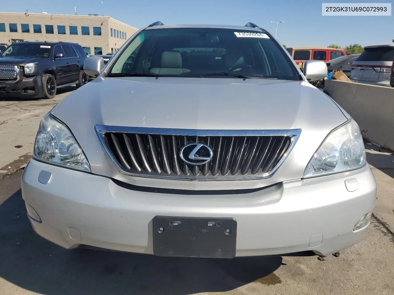 2009 Lexus Rx 350 VIN: 2T2GK31U69C072993 Lot: 73539204