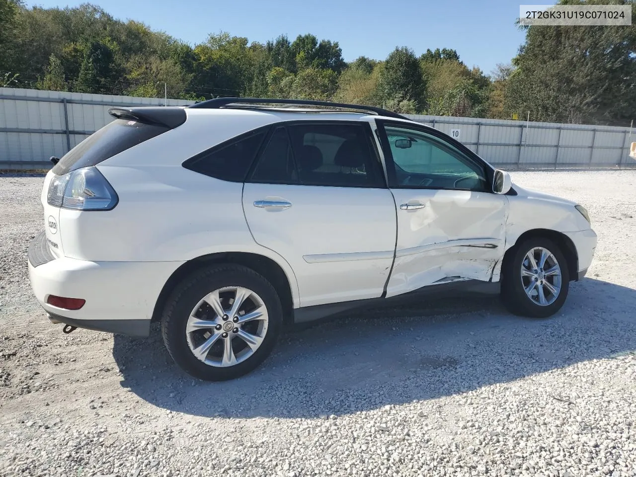 2009 Lexus Rx 350 VIN: 2T2GK31U19C071024 Lot: 74764484