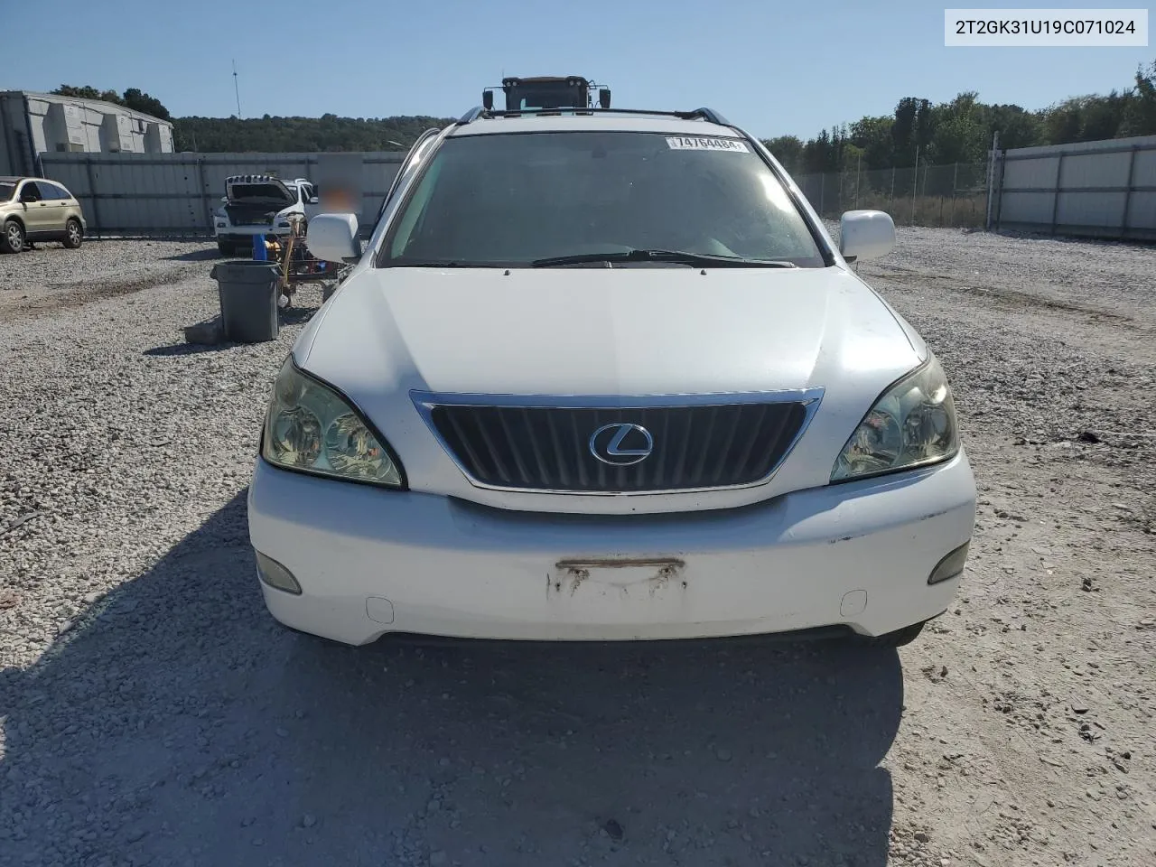 2009 Lexus Rx 350 VIN: 2T2GK31U19C071024 Lot: 74764484