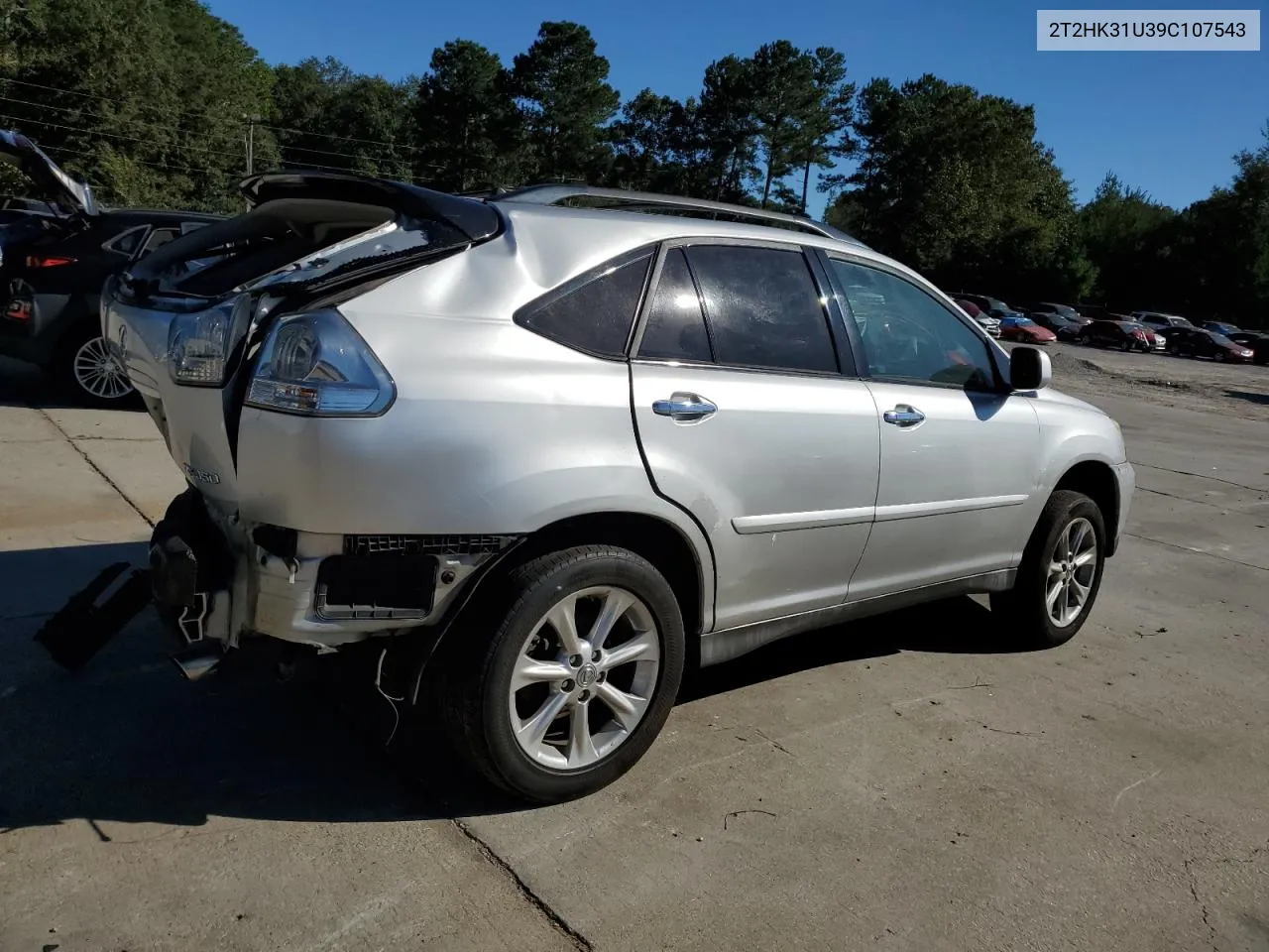 2009 Lexus Rx 350 VIN: 2T2HK31U39C107543 Lot: 75414254