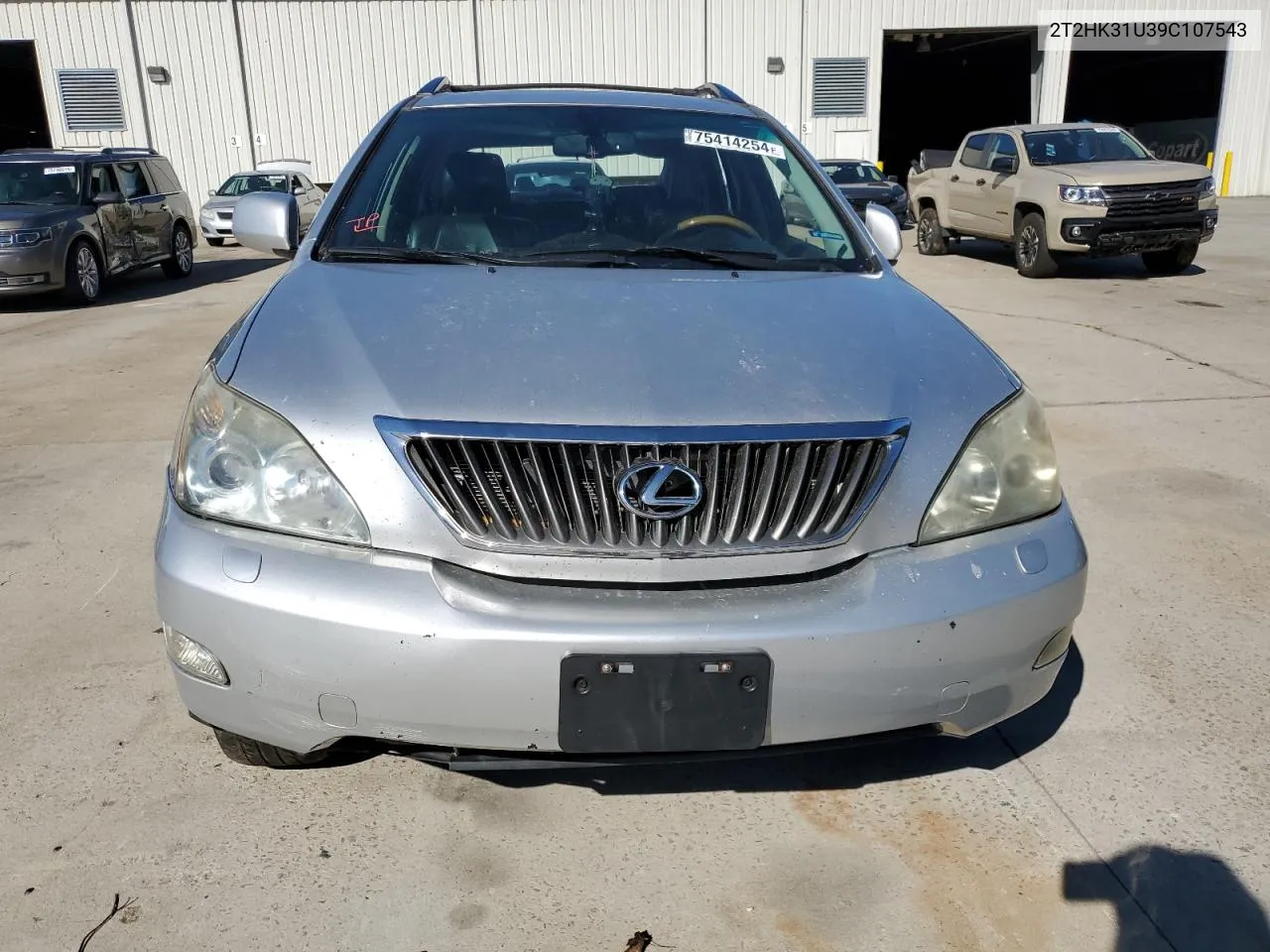 2009 Lexus Rx 350 VIN: 2T2HK31U39C107543 Lot: 75414254