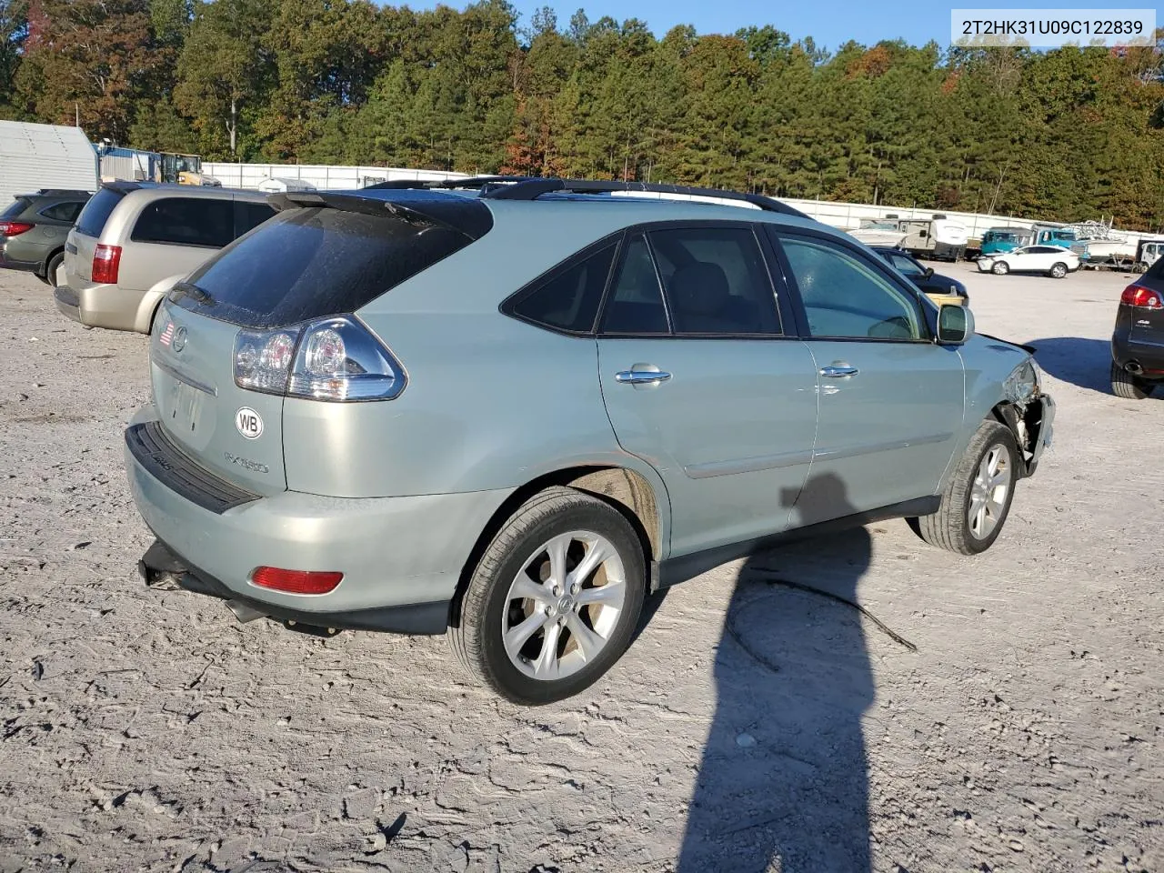 2009 Lexus Rx 350 VIN: 2T2HK31U09C122839 Lot: 76717324