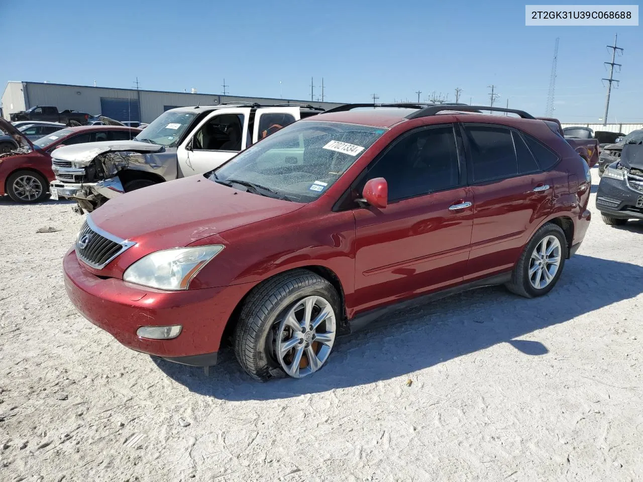 2009 Lexus Rx 350 VIN: 2T2GK31U39C068688 Lot: 77021334