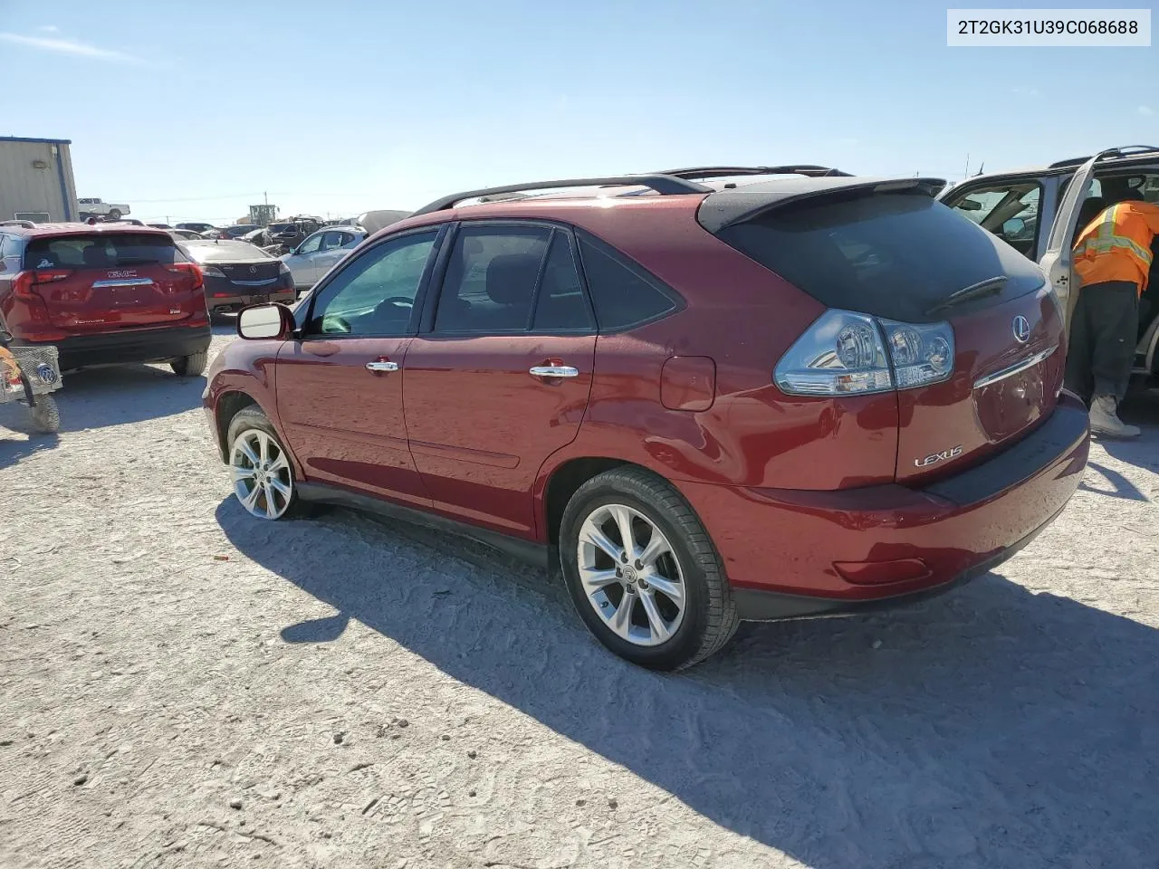 2009 Lexus Rx 350 VIN: 2T2GK31U39C068688 Lot: 77021334