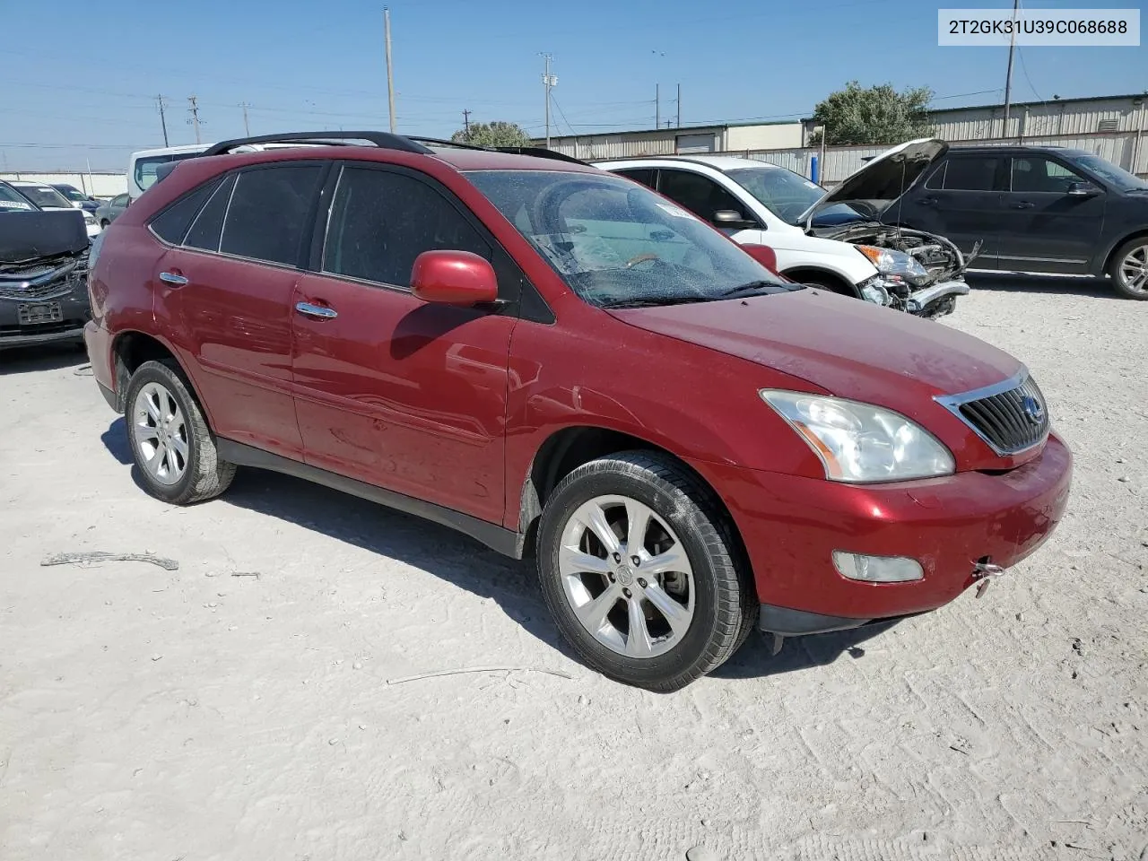 2009 Lexus Rx 350 VIN: 2T2GK31U39C068688 Lot: 77021334