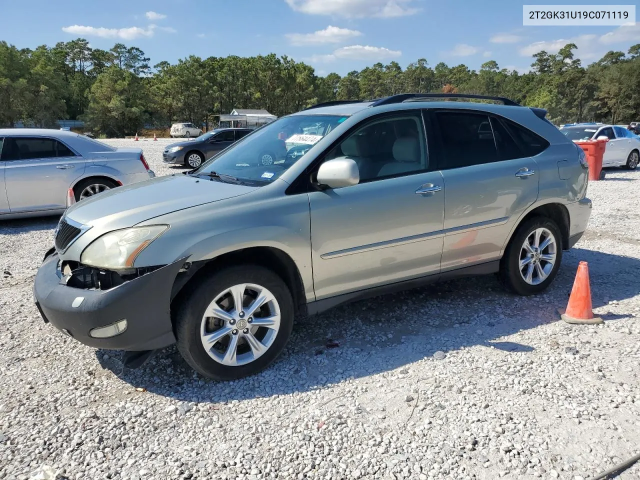 2009 Lexus Rx 350 VIN: 2T2GK31U19C071119 Lot: 77564474