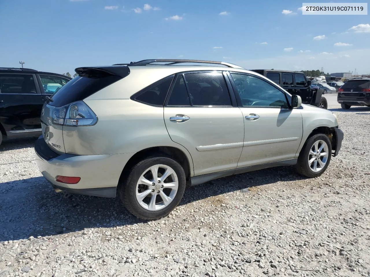 2009 Lexus Rx 350 VIN: 2T2GK31U19C071119 Lot: 77564474