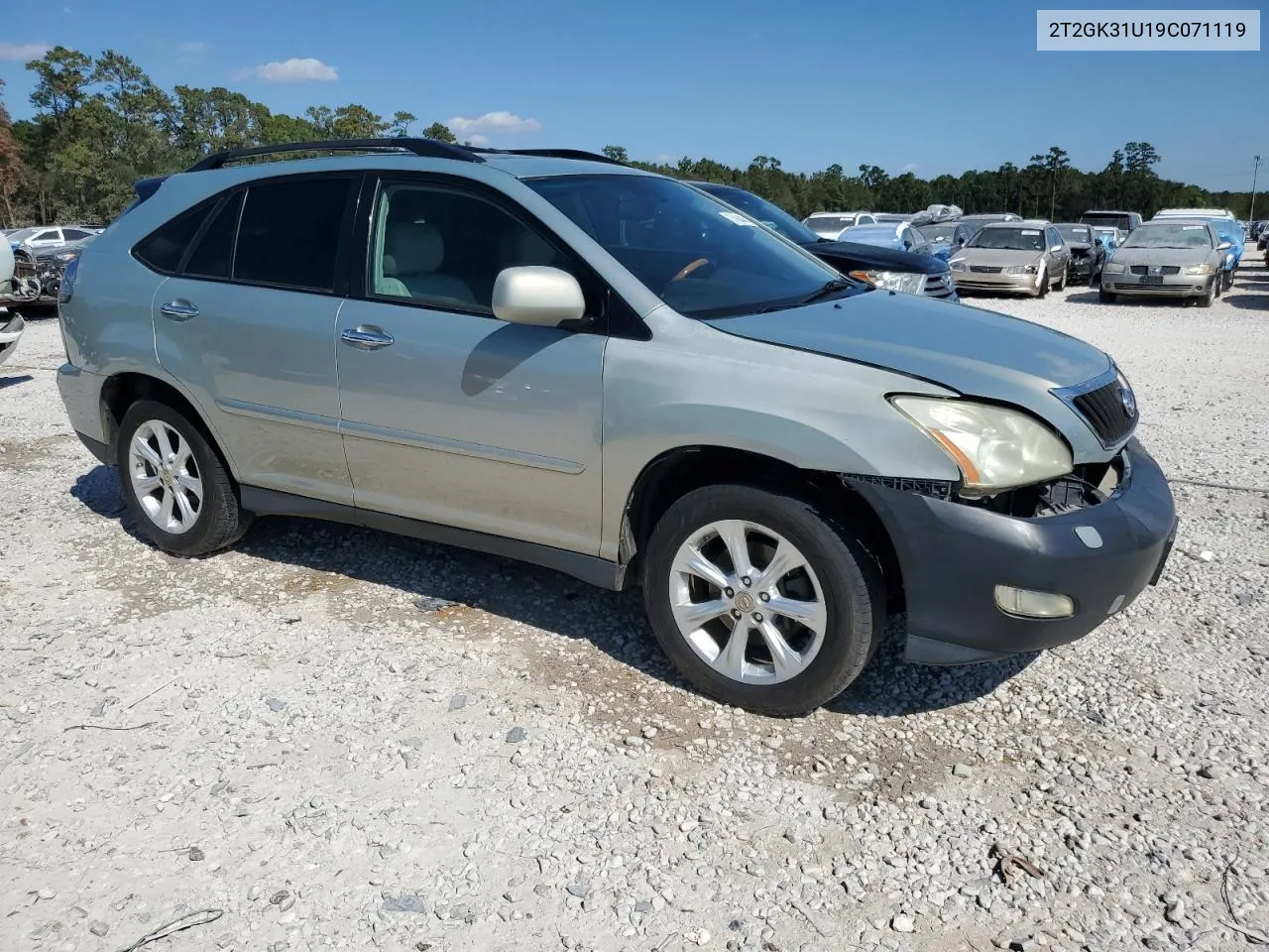 2009 Lexus Rx 350 VIN: 2T2GK31U19C071119 Lot: 77564474