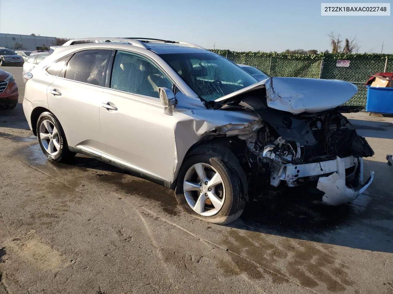 2010 Lexus Rx 350 VIN: 2T2ZK1BAXAC022748 Lot: 44408434