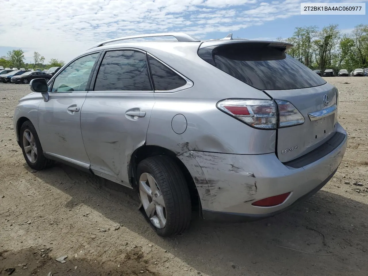 2010 Lexus Rx 350 VIN: 2T2BK1BA4AC060977 Lot: 52603964