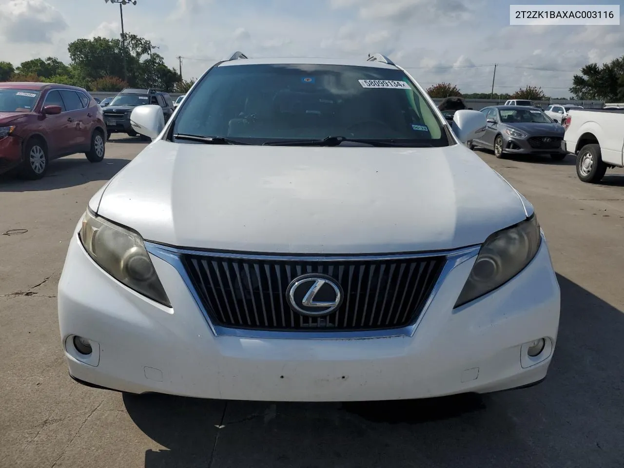 2010 Lexus Rx 350 VIN: 2T2ZK1BAXAC003116 Lot: 58099134