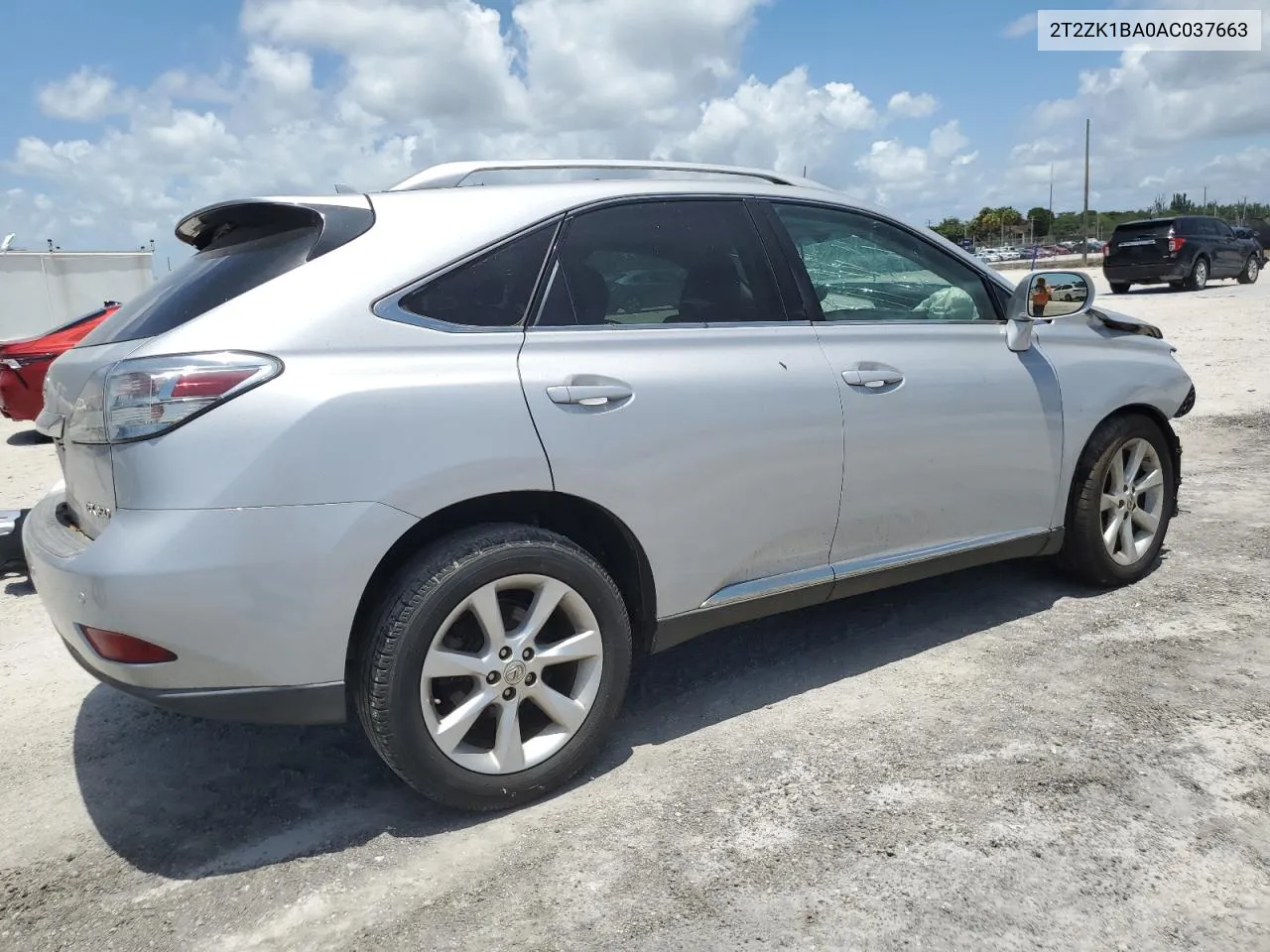 2010 Lexus Rx 350 VIN: 2T2ZK1BA0AC037663 Lot: 59099374