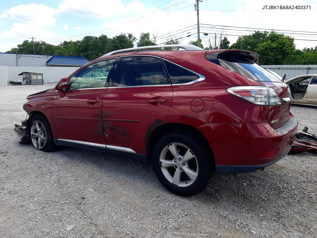 2010 Lexus Rx 350 VIN: JTJBK1BA8A2403371 Lot: 61015594