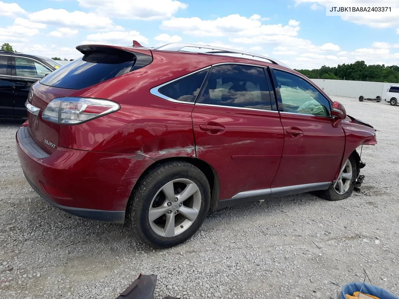 2010 Lexus Rx 350 VIN: JTJBK1BA8A2403371 Lot: 61015594