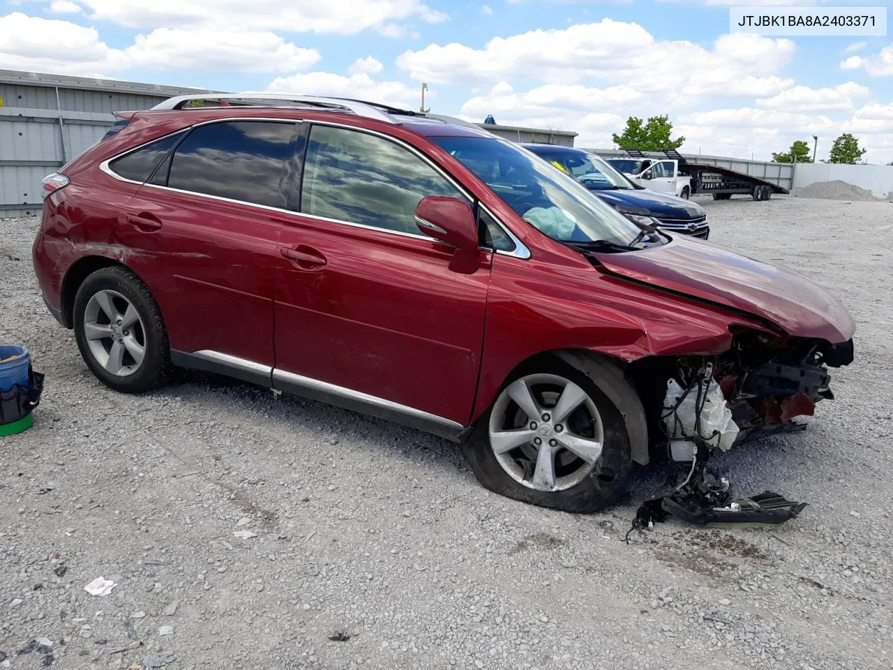 2010 Lexus Rx 350 VIN: JTJBK1BA8A2403371 Lot: 61015594