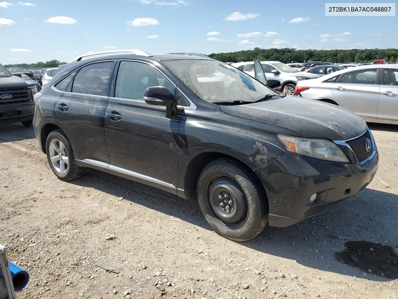 2010 Lexus Rx 350 VIN: 2T2BK1BA7AC048807 Lot: 61029654