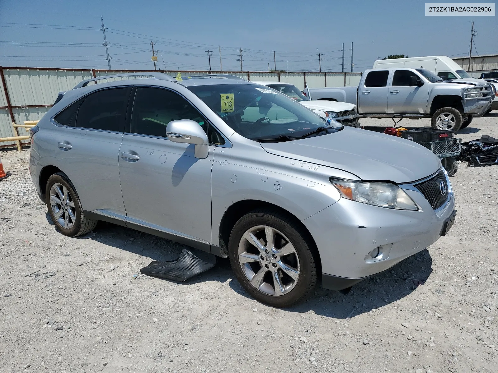 2010 Lexus Rx 350 VIN: 2T2ZK1BA2AC022906 Lot: 66708314