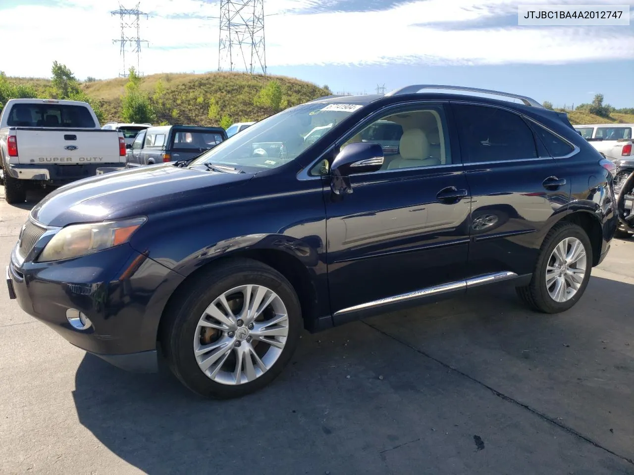 2010 Lexus Rx 450H VIN: JTJBC1BA4A2012747 Lot: 67141904