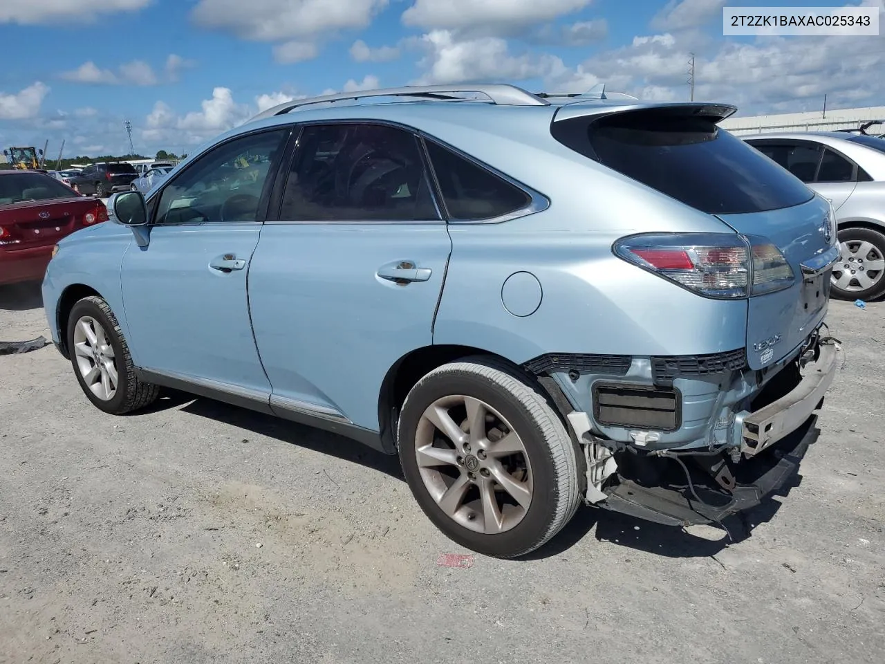 2010 Lexus Rx 350 VIN: 2T2ZK1BAXAC025343 Lot: 67928694