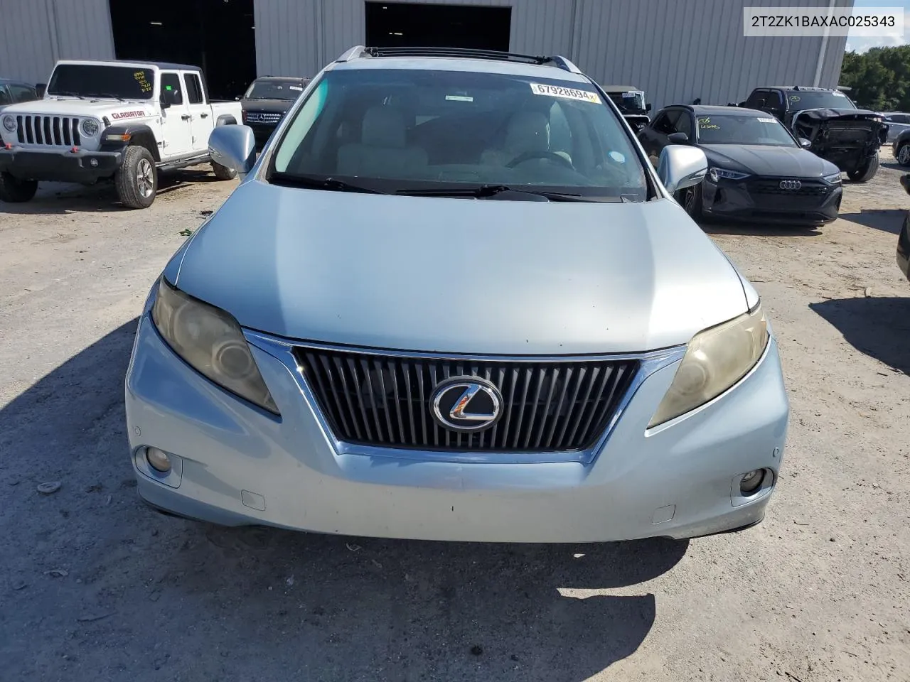 2010 Lexus Rx 350 VIN: 2T2ZK1BAXAC025343 Lot: 67928694