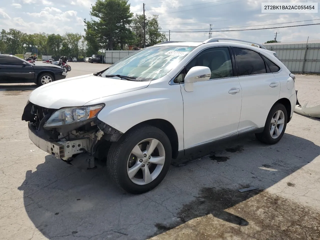 2010 Lexus Rx 350 VIN: 2T2BK1BA2AC055454 Lot: 68712054