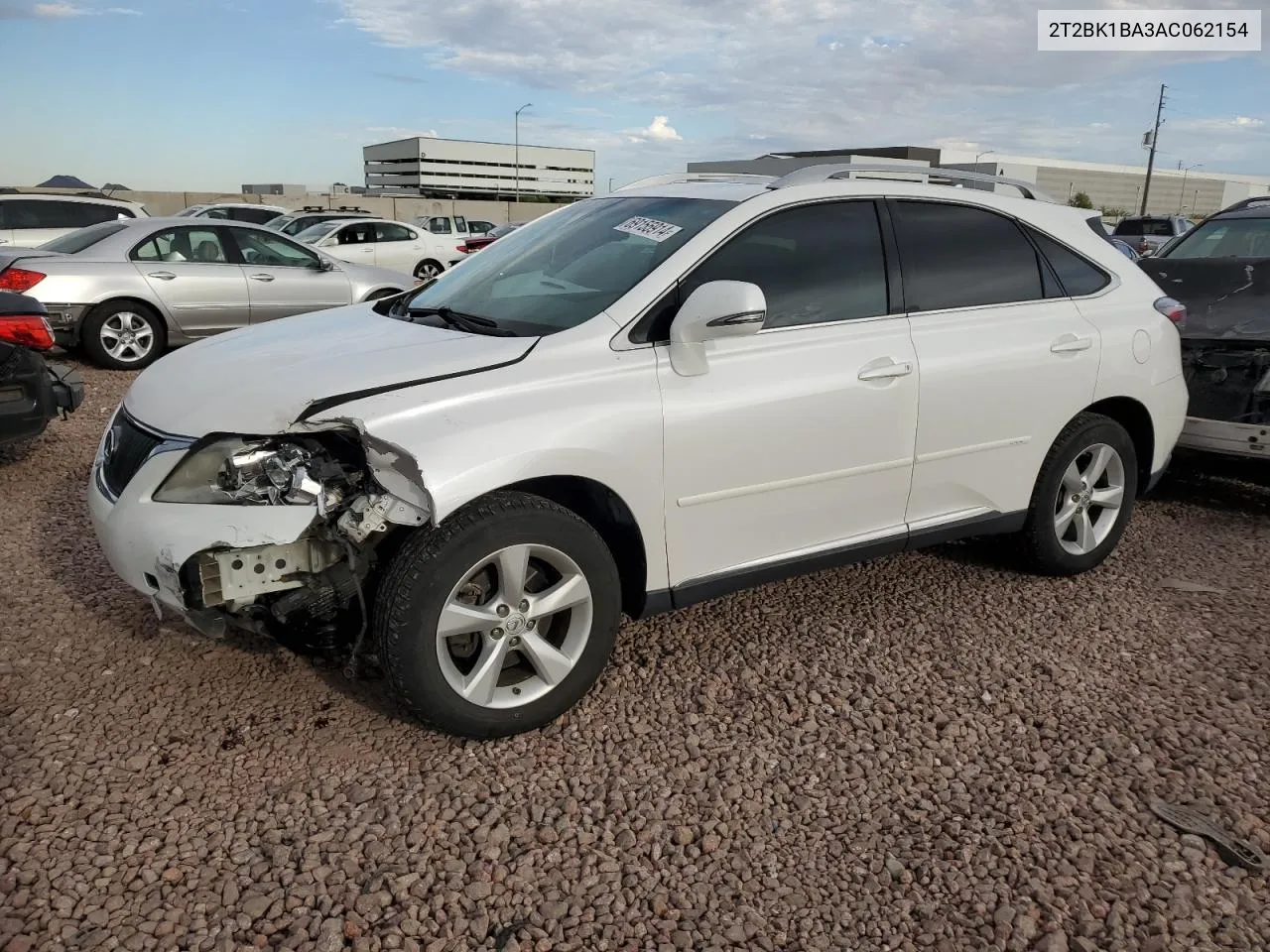 2010 Lexus Rx 350 VIN: 2T2BK1BA3AC062154 Lot: 69155914