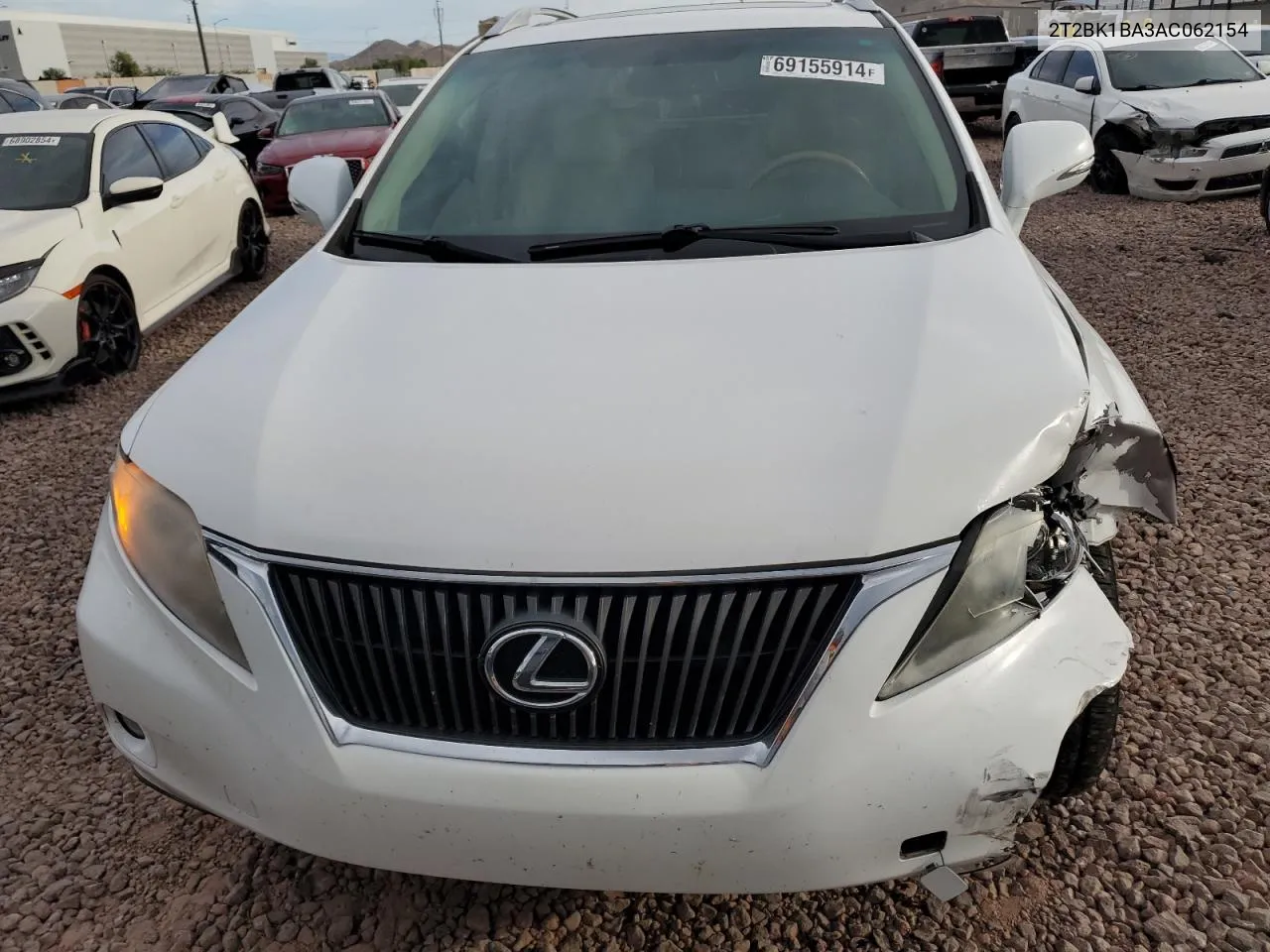 2010 Lexus Rx 350 VIN: 2T2BK1BA3AC062154 Lot: 69155914