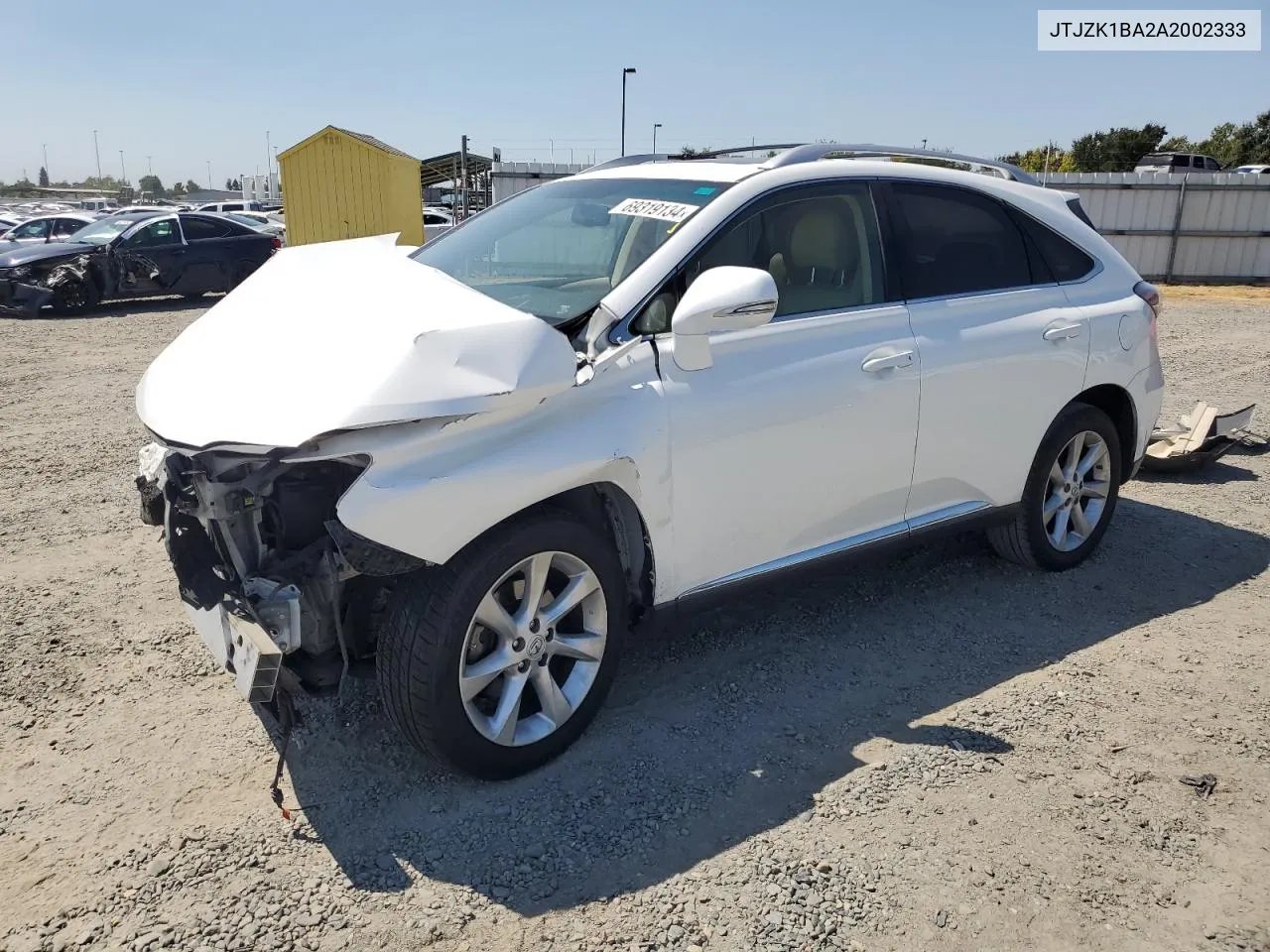 JTJZK1BA2A2002333 2010 Lexus Rx 350