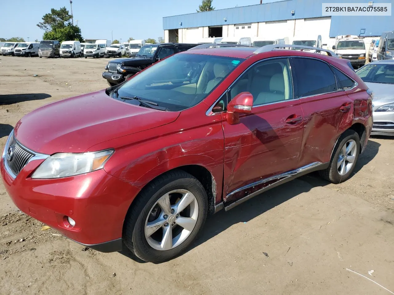 2010 Lexus Rx 350 VIN: 2T2BK1BA7AC075585 Lot: 69872844