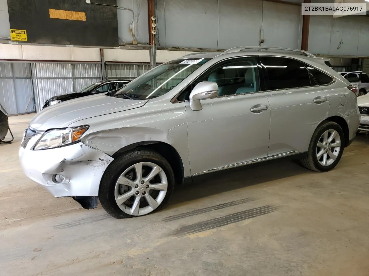 2010 Lexus Rx 350 VIN: 2T2BK1BA0AC076917 Lot: 70027444