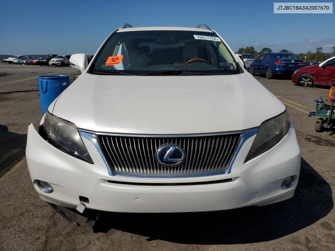 2010 Lexus Rx 450H VIN: JTJBC1BA3A2007670 Lot: 70617764