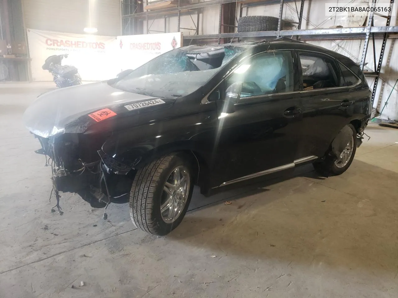 2010 Lexus Rx 350 VIN: 2T2BK1BA8AC065163 Lot: 70726424