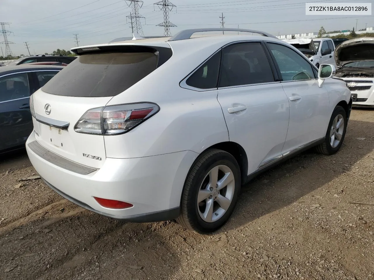 2010 Lexus Rx 350 VIN: 2T2ZK1BA8AC012896 Lot: 70784694