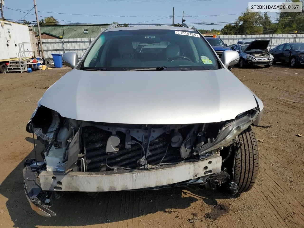 2010 Lexus Rx 350 VIN: 2T2BK1BA5AC010167 Lot: 71315734