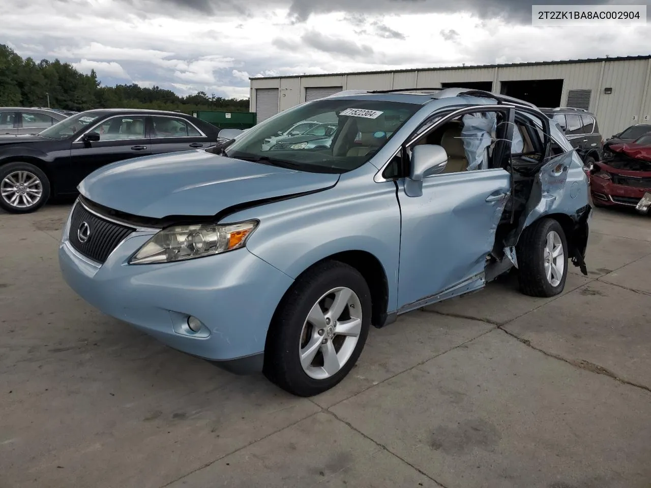 2010 Lexus Rx 350 VIN: 2T2ZK1BA8AC002904 Lot: 71522304