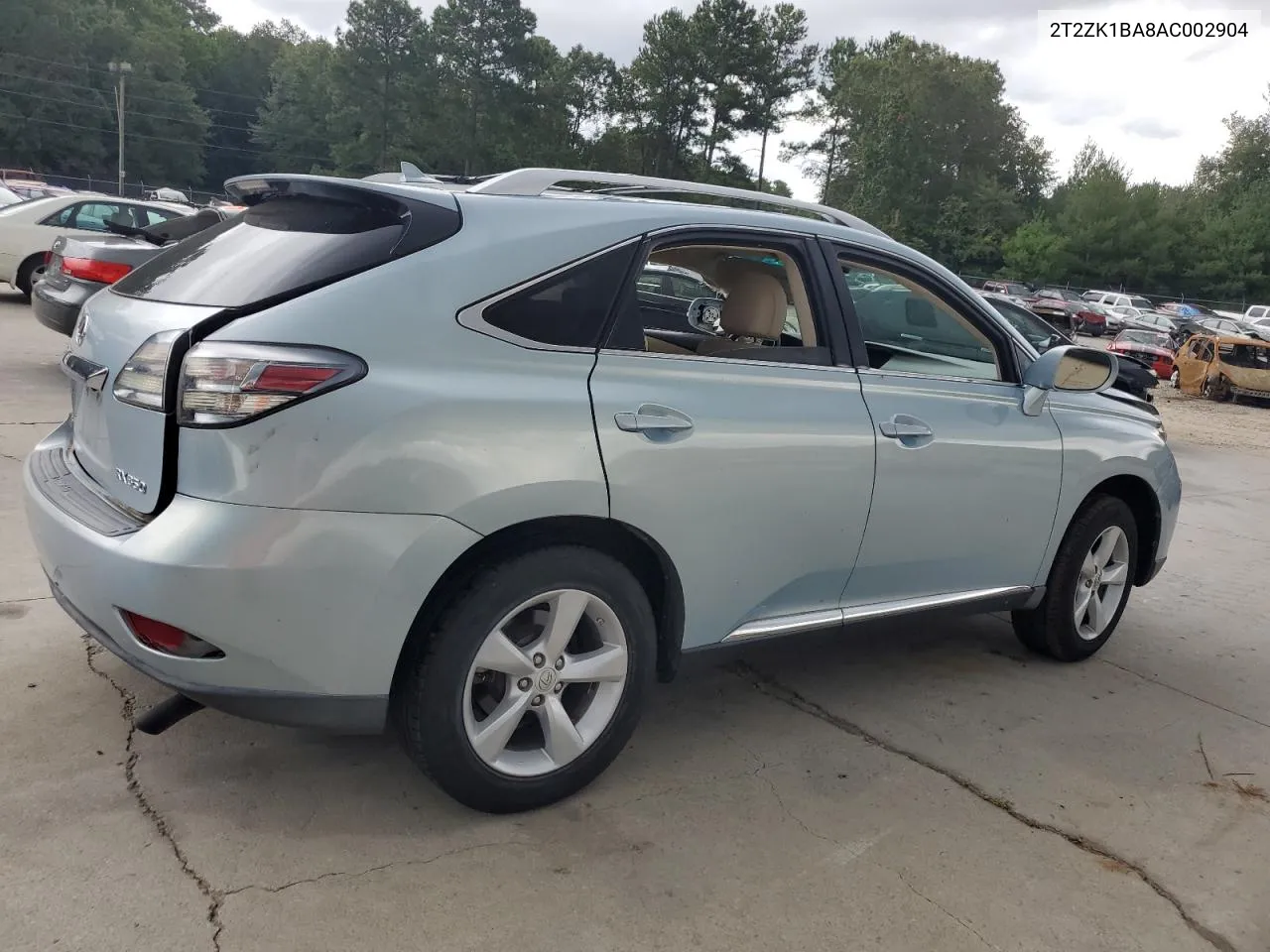 2010 Lexus Rx 350 VIN: 2T2ZK1BA8AC002904 Lot: 71522304