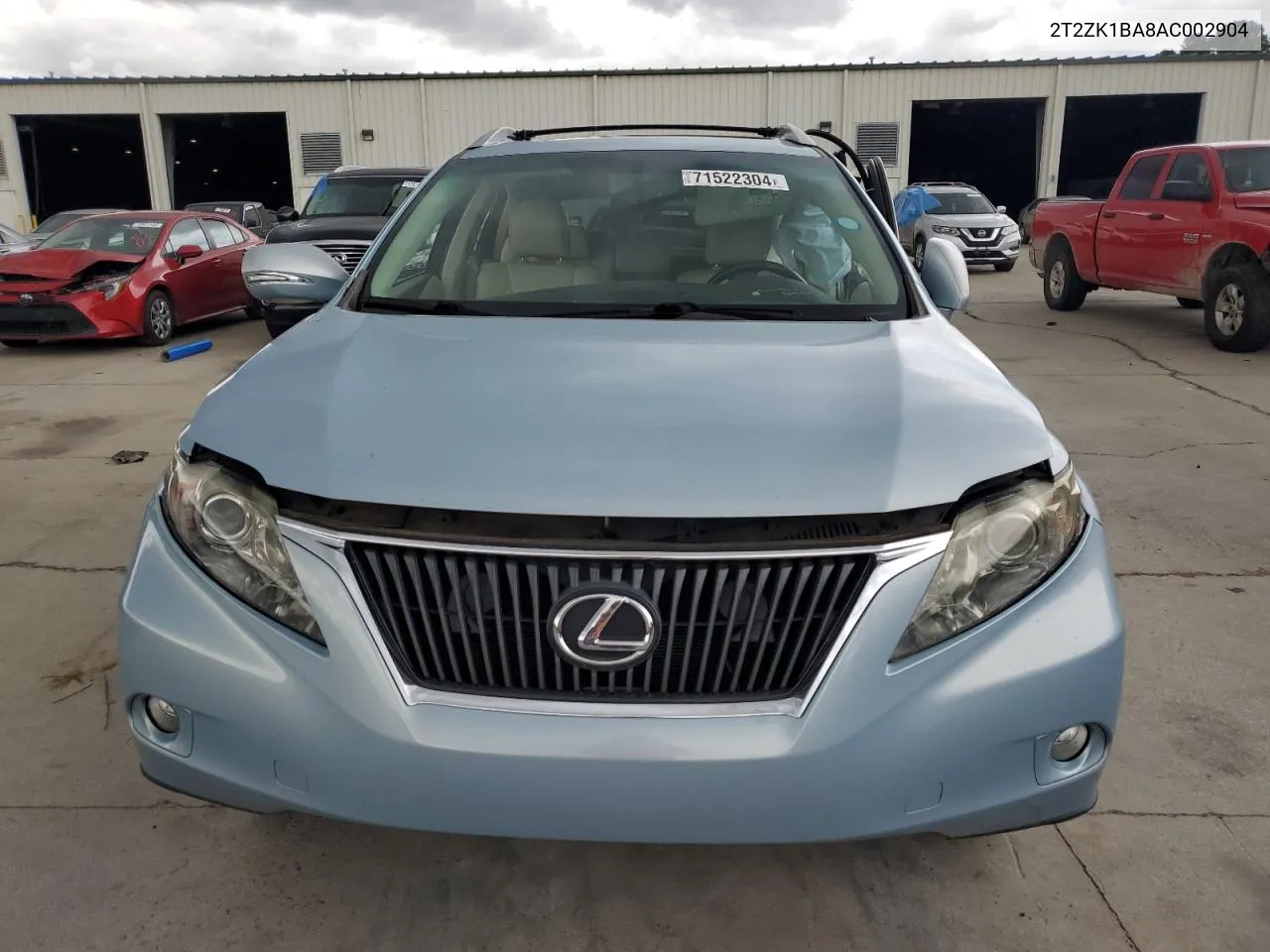 2010 Lexus Rx 350 VIN: 2T2ZK1BA8AC002904 Lot: 71522304