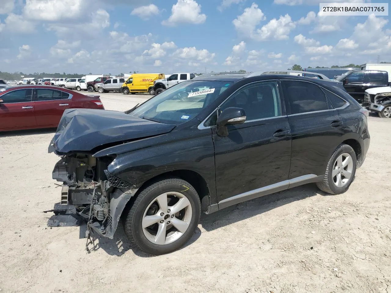 2010 Lexus Rx 350 VIN: 2T2BK1BA0AC071765 Lot: 71558044