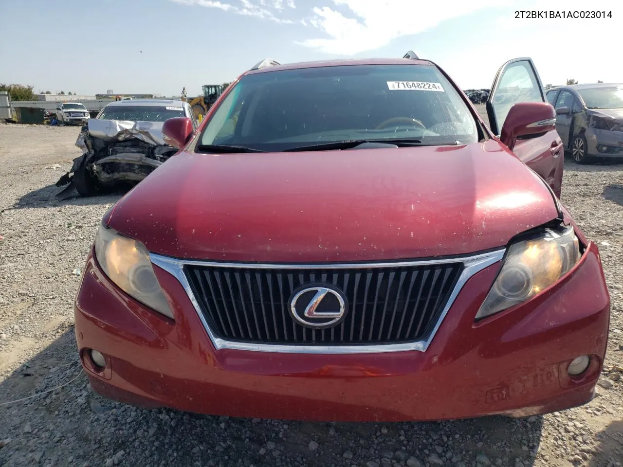 2010 Lexus Rx 350 VIN: 2T2BK1BA1AC023014 Lot: 71648224