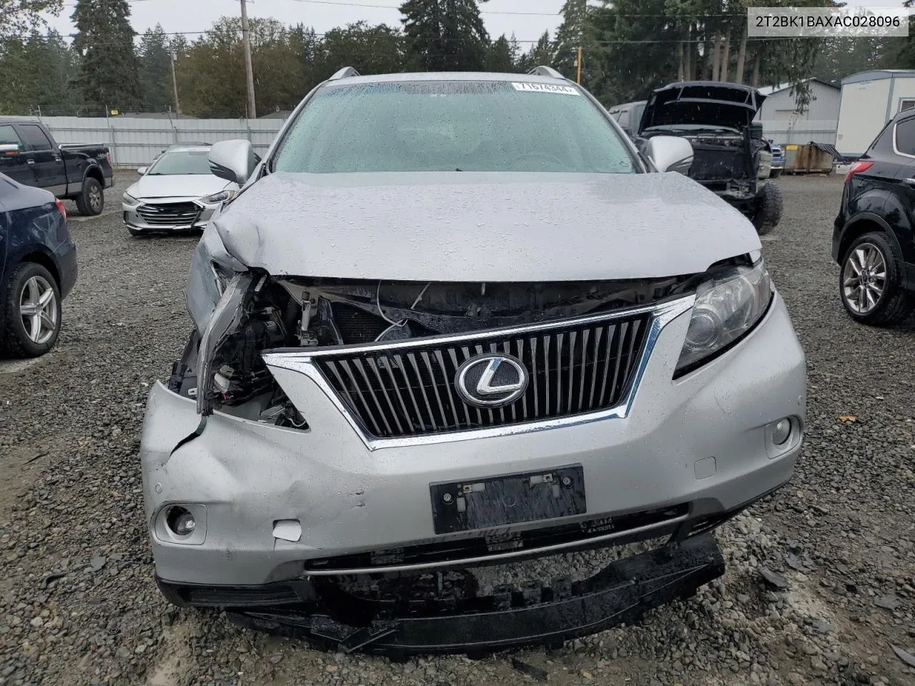 2010 Lexus Rx 350 VIN: 2T2BK1BAXAC028096 Lot: 71674344