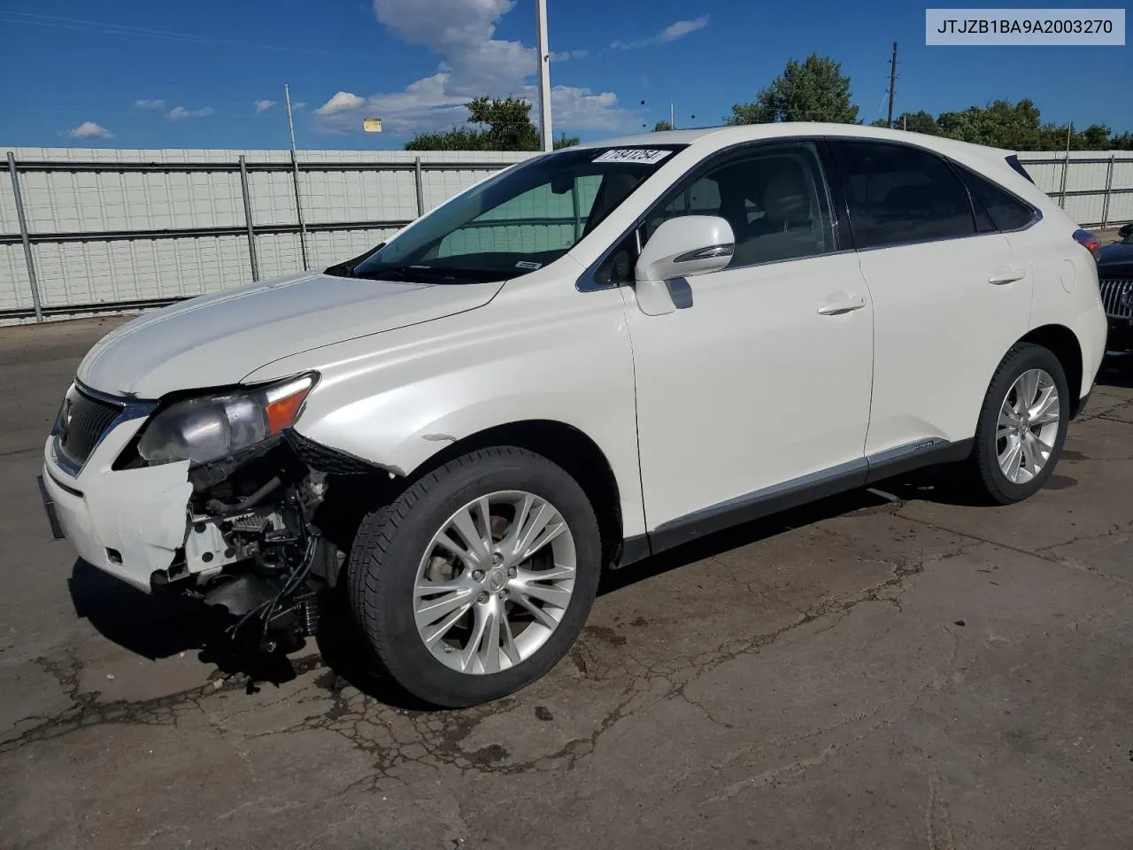 JTJZB1BA9A2003270 2010 Lexus Rx 450H