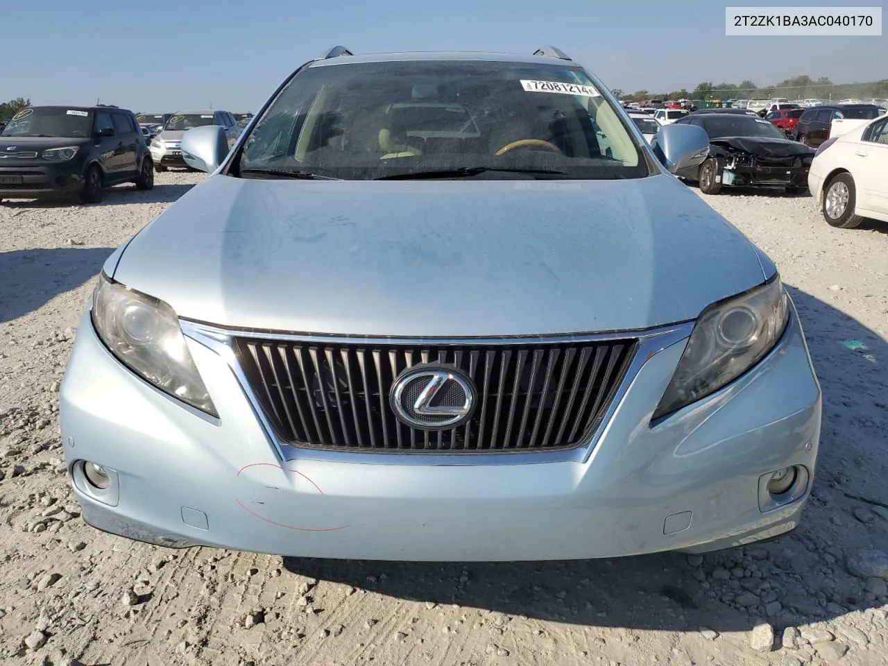 2010 Lexus Rx 350 VIN: 2T2ZK1BA3AC040170 Lot: 72081214