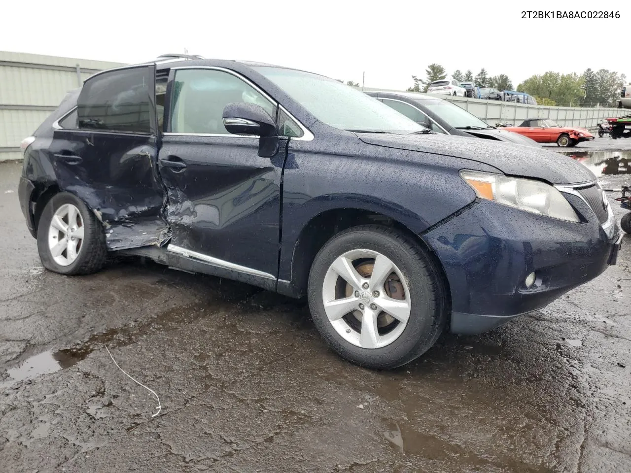 2010 Lexus Rx 350 VIN: 2T2BK1BA8AC022846 Lot: 72741624