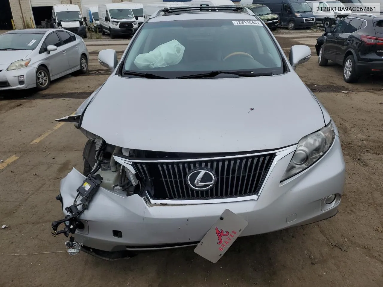 2010 Lexus Rx 350 VIN: 2T2BK1BA9AC067861 Lot: 72914444