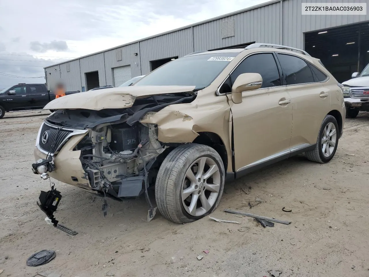 2T2ZK1BA0AC036903 2010 Lexus Rx 350