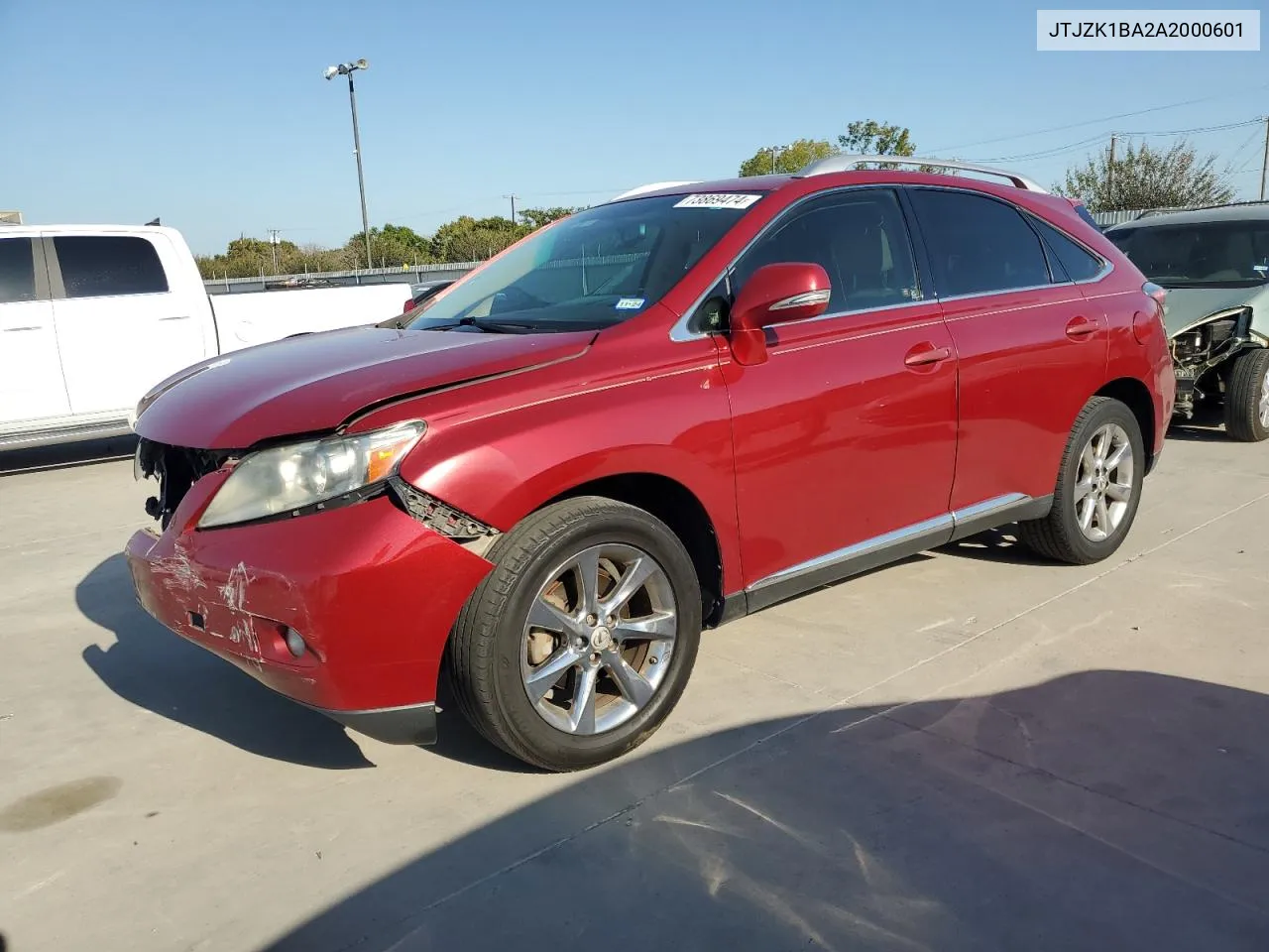 2010 Lexus Rx 350 VIN: JTJZK1BA2A2000601 Lot: 73869474