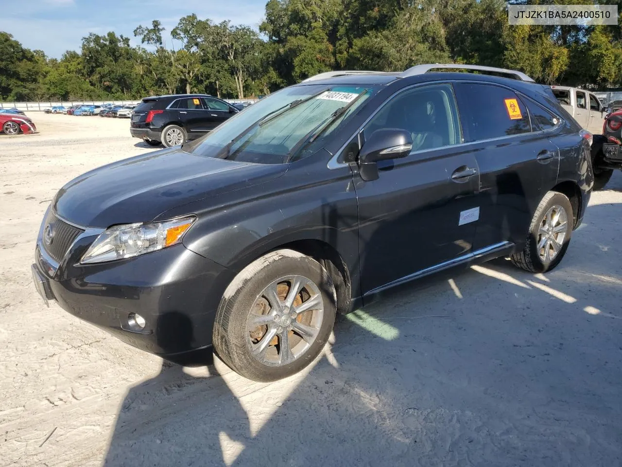 2010 Lexus Rx 350 VIN: JTJZK1BA5A2400510 Lot: 74031194